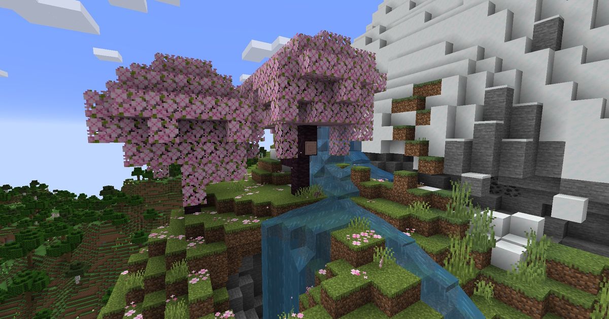One of the new biomes for the Minecraft Trails and Tales update