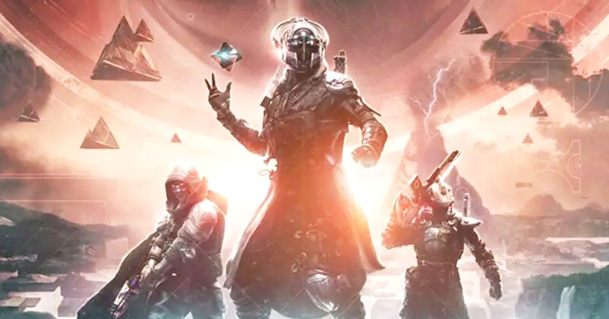 Destiny 2: The Final Shape keyart showing three guardians posing together 