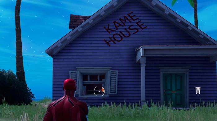 Image of the training location building in Fortnite.