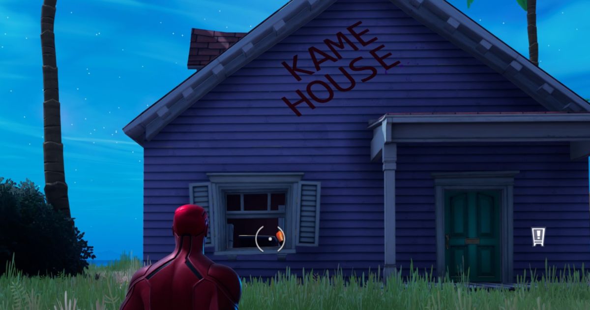 Image of the training location building in Fortnite.