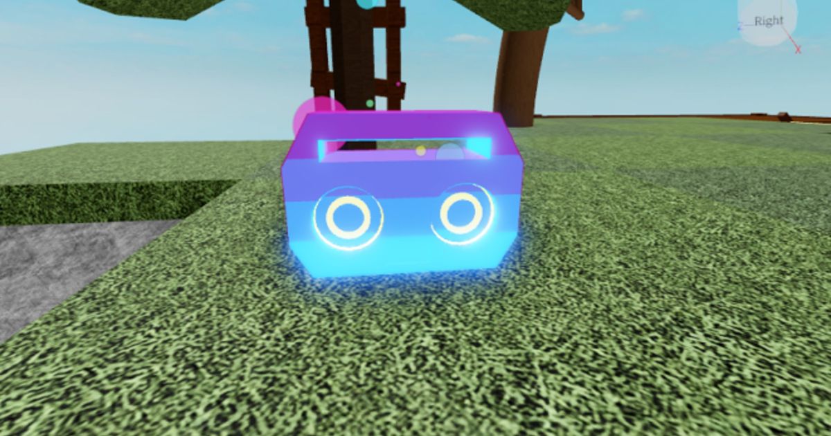 Image of a boombox on the Roblox platform.