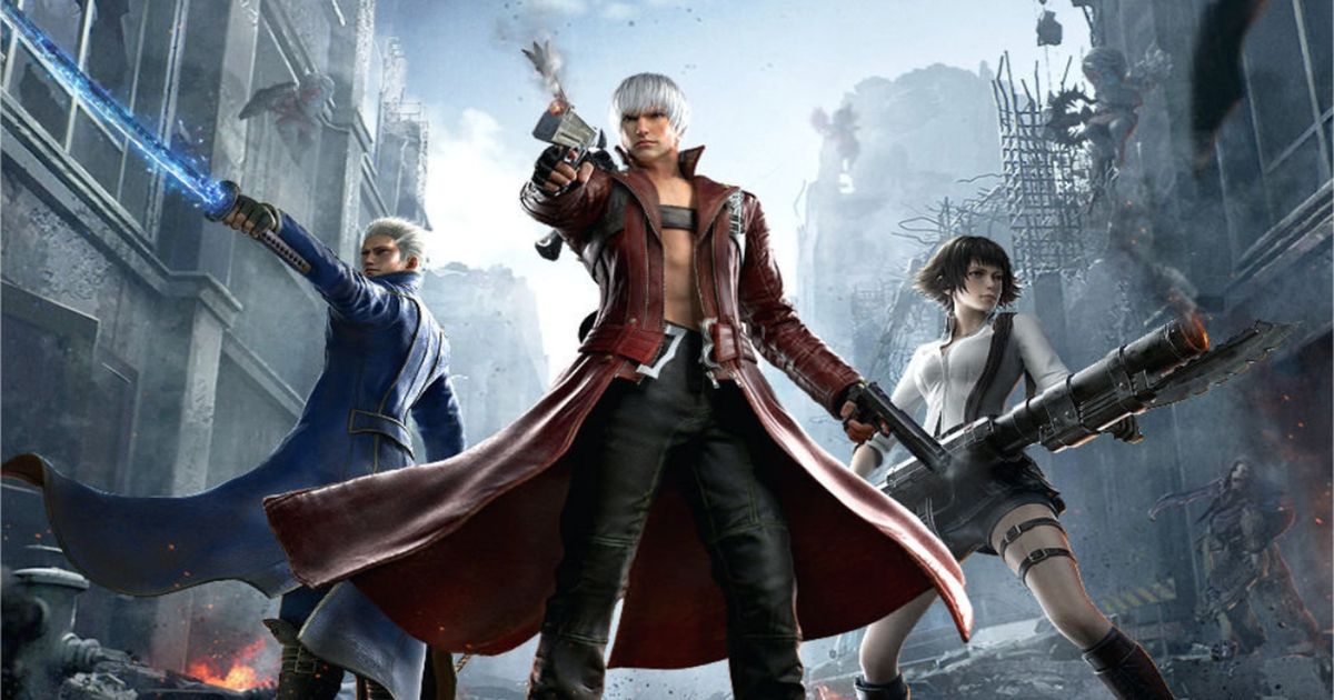 Devil May Cry: Peak of Combat codes - Dante and two girls with guns