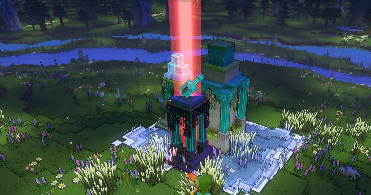 The Remove Netherrack tower in Minecraft Legends.