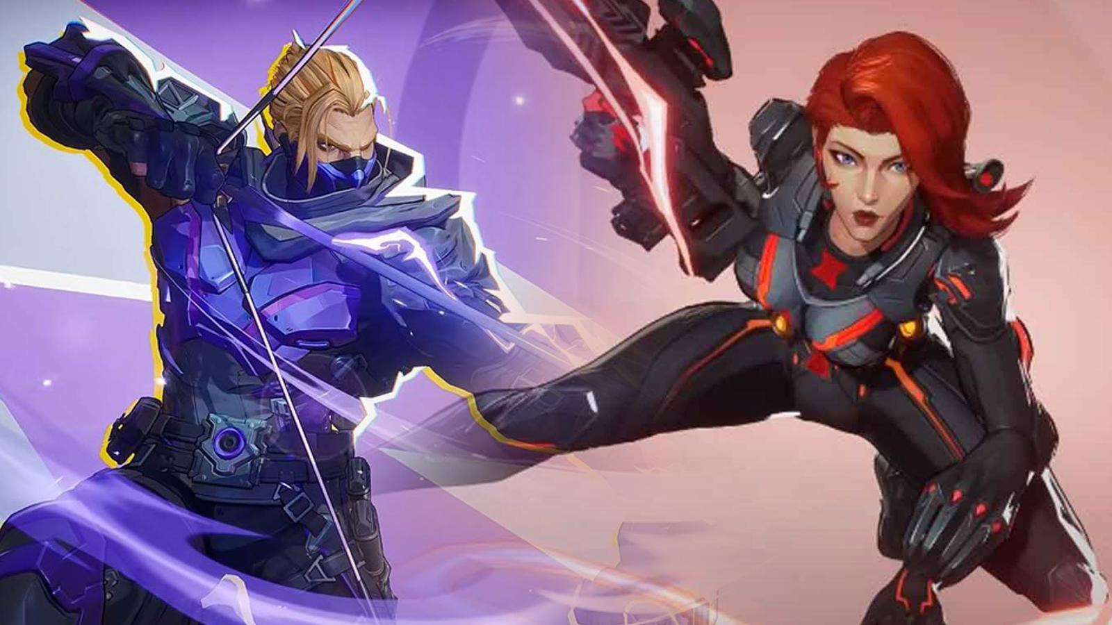 Hawkeye and Black Widow in Marvel Rivals