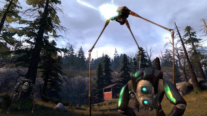 A promo screenshot for Half-Life 2: Episode Two.