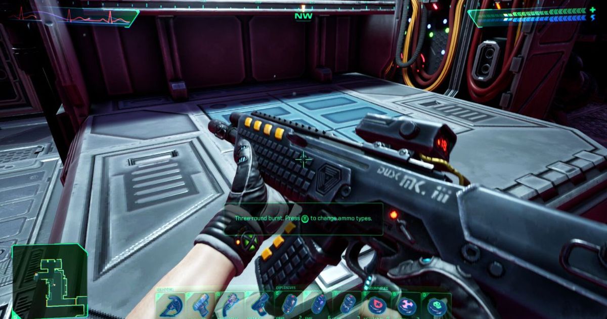 The character with a weapon in System Shock remake.