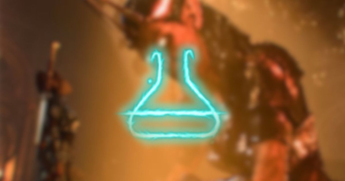 An image of the Lesser Restoration potion symbol in Baldur's Gate 3.