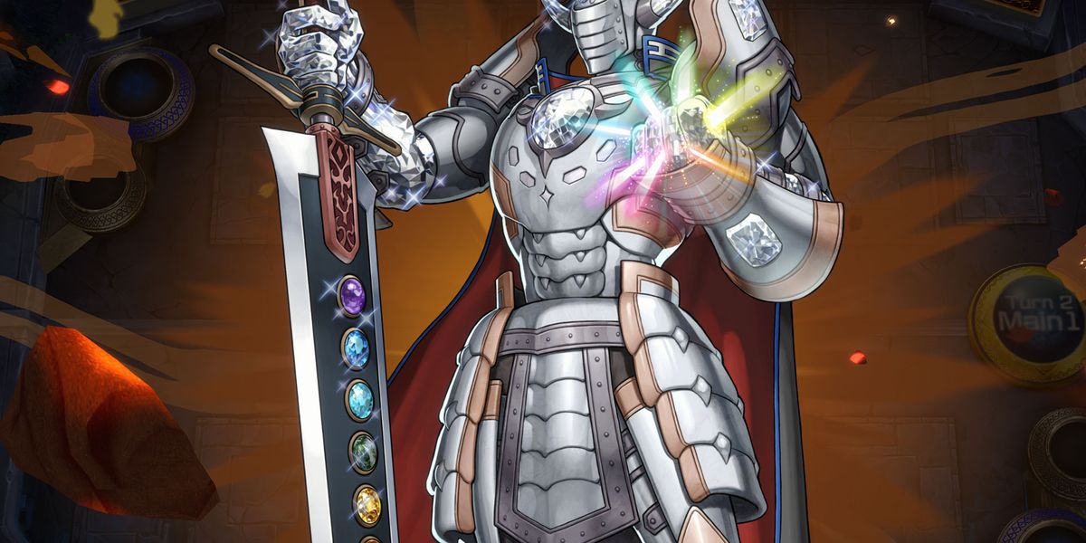 Image of a knight in Yu-Gi-Oh! Master Duel