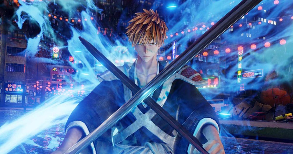 Ichigo from Bleach is holding two swords in Jump Force