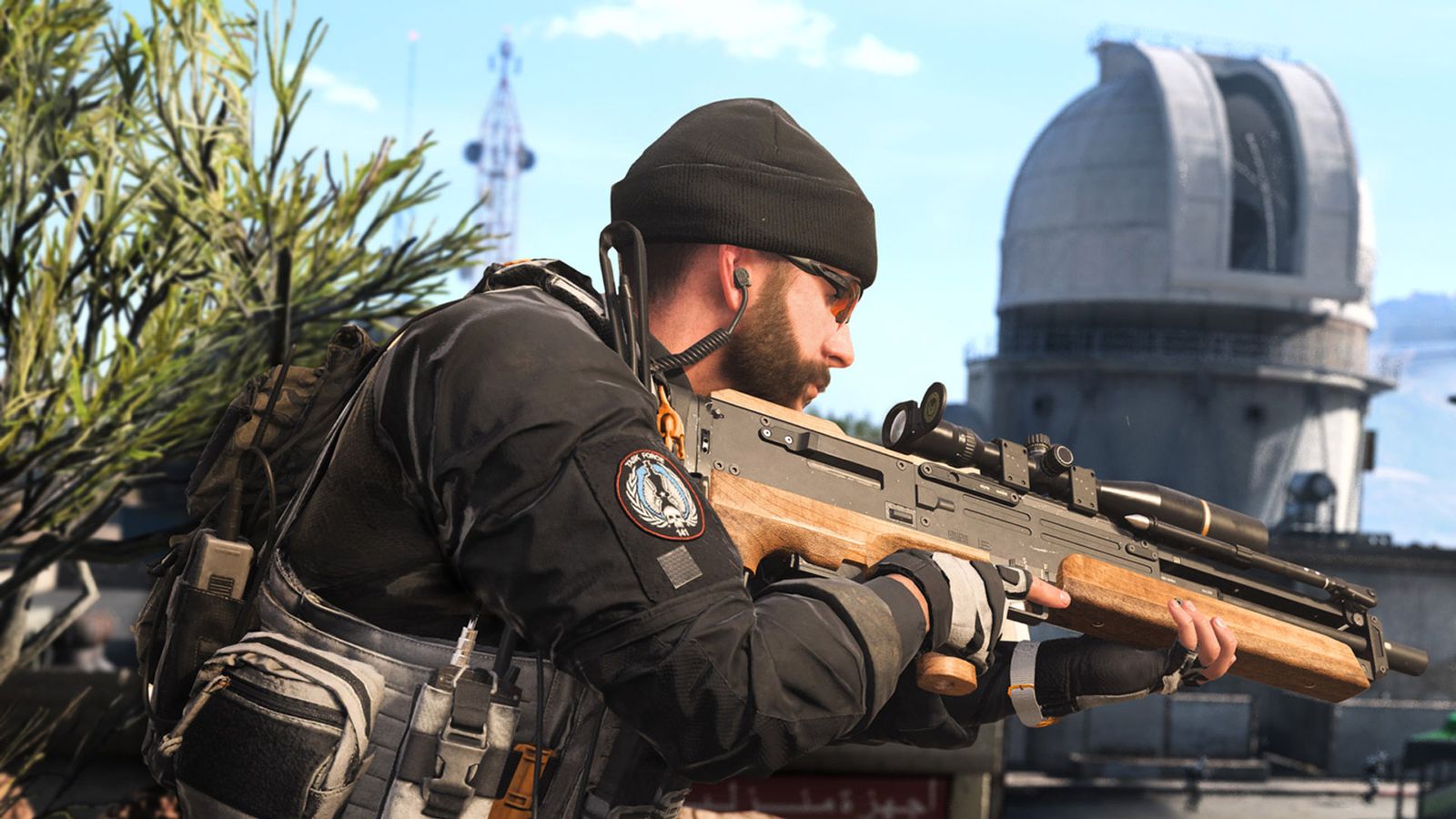 Screenshot of Modern Warfare 2 Captain Price holding sniper rifle