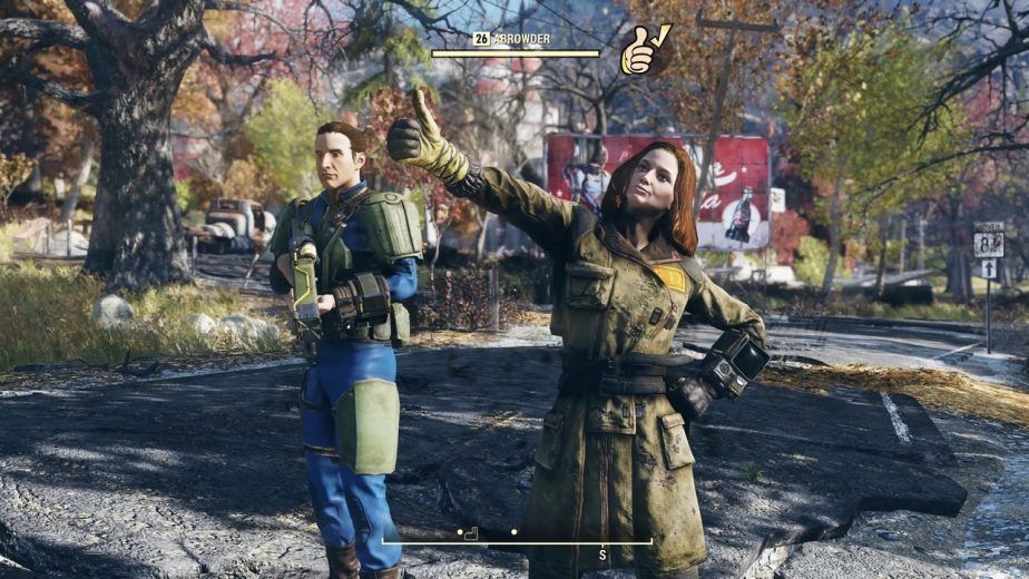 Fallout 76 Thumbs Up Emote