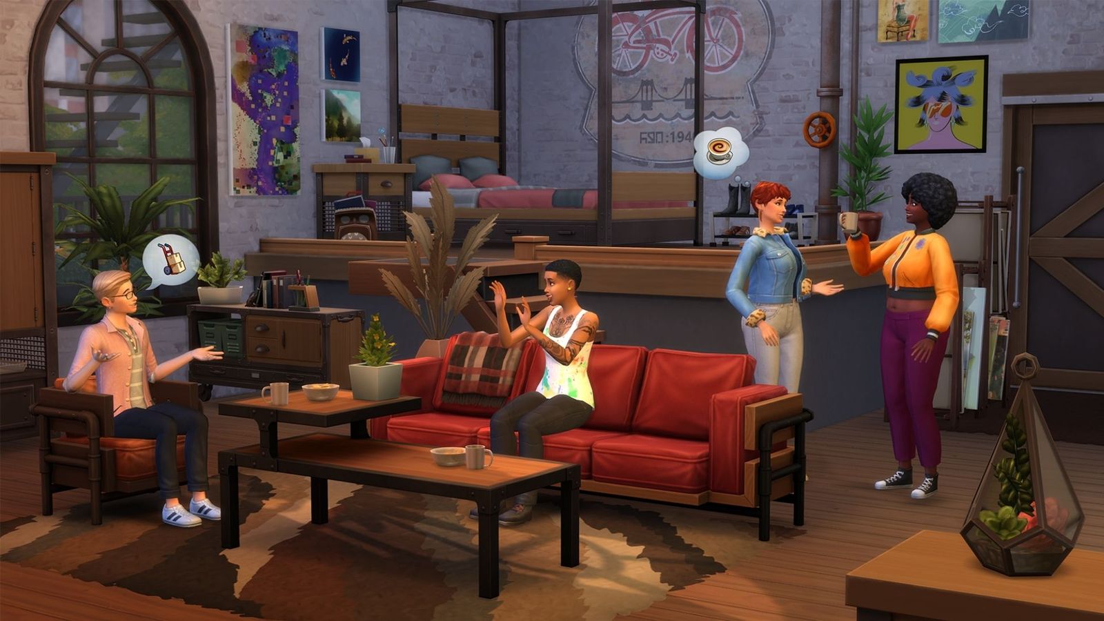 Industrial Loft kit from Sims 4