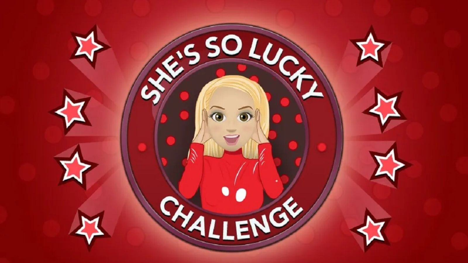 She's So Lucky Challenge in BitLife - a girl looks happy to be so lucky