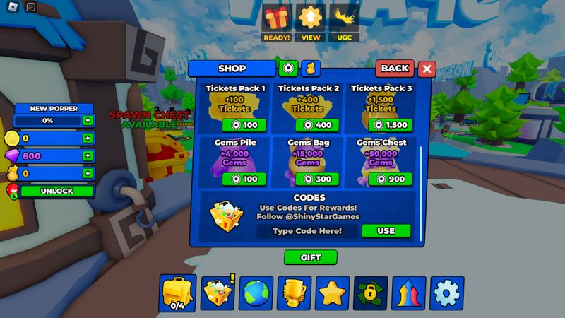 Roblox Popping Simulator codes for Potions and Gems in December