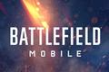 The words 'Battlefield Mobile' on a flaming background.