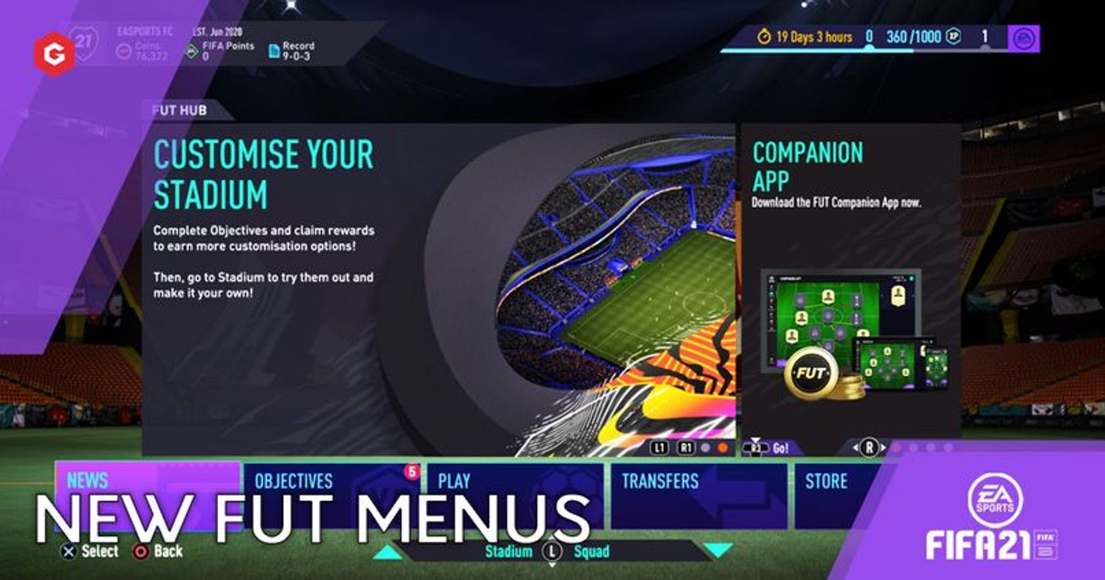 FIFA 21 Ultimate Team Web App, Unlimited Unassigned Items