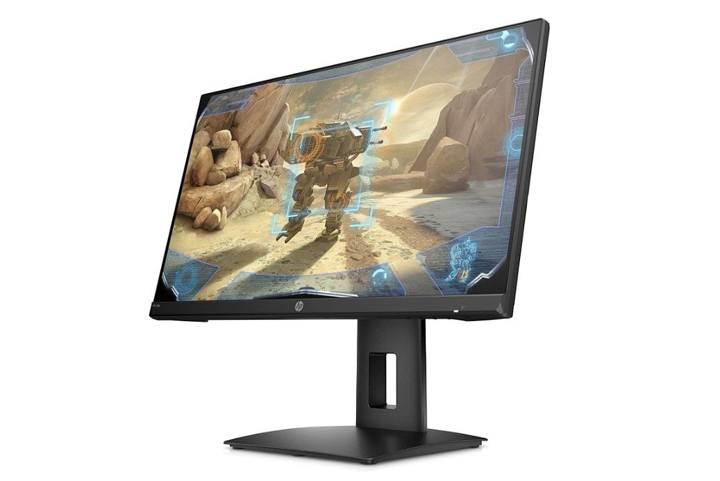 Best Monitor for Competitive Gaming, product image of a black HP gaming monitor