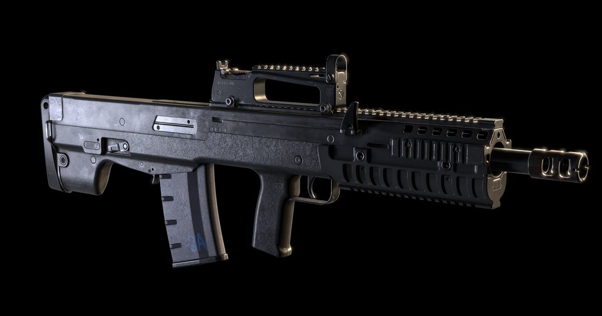 Image showing Oden assault rifle on black background