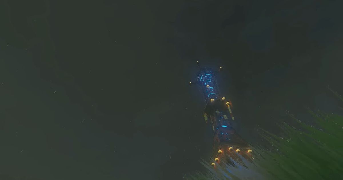 A distant image of the Sahasra Skyview Tower in Zelda Tears of the Kingdom. 