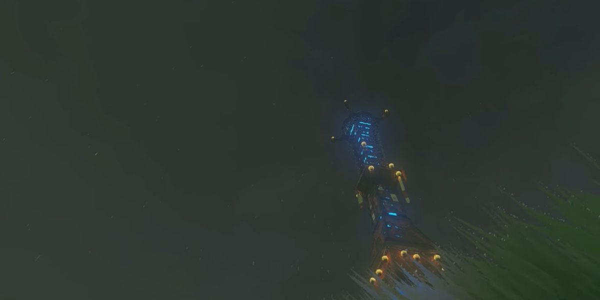 A distant image of the Sahasra Skyview Tower in Zelda Tears of the Kingdom. 