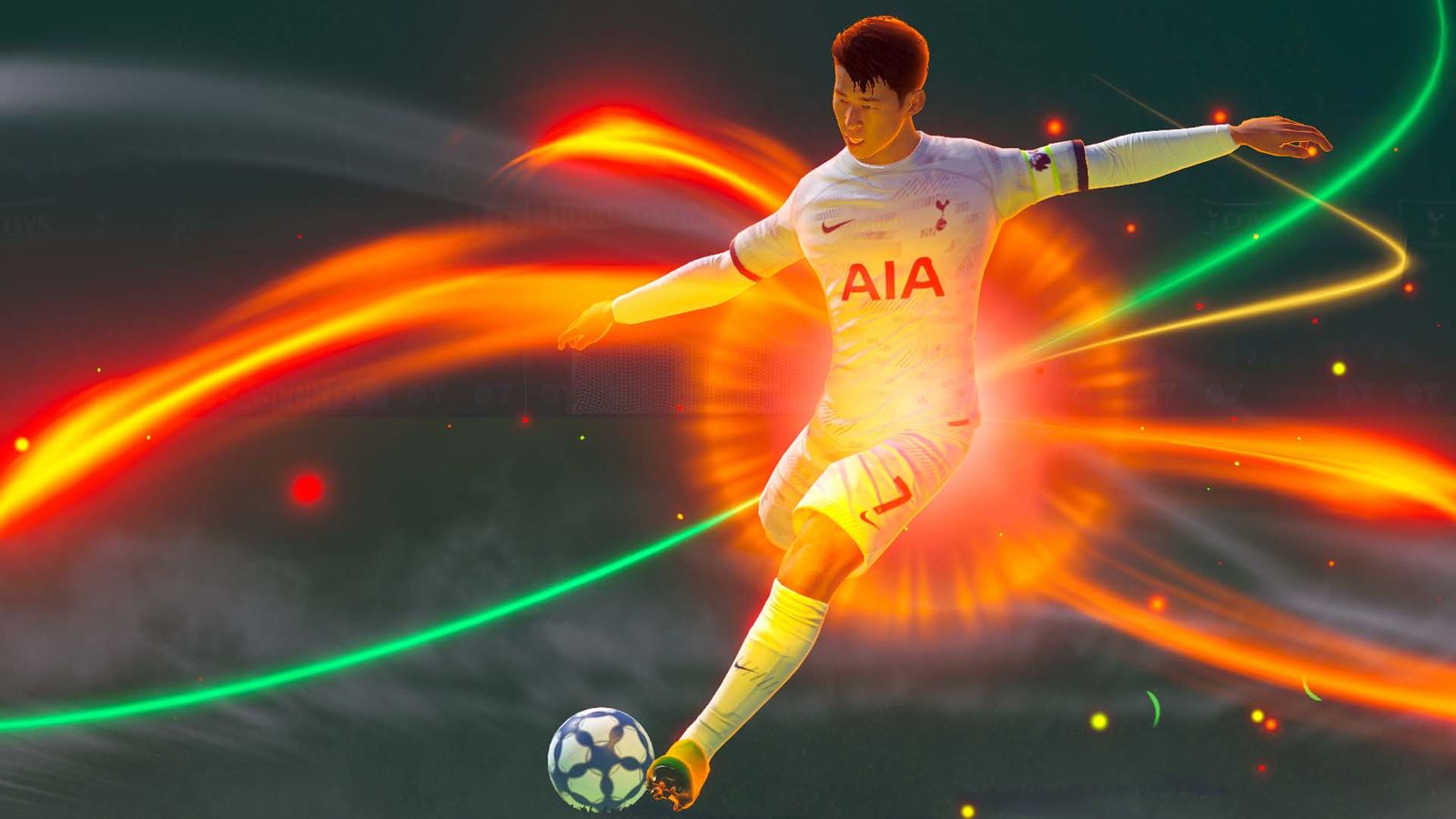EA Sports FC Tactical Son Heung-Min kicking football