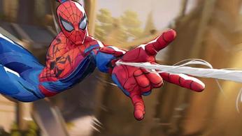 Marvel Rivals Spider-Man swinging through New York 