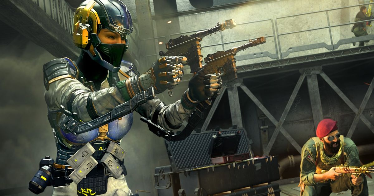 Image showing Warzone player holding akimbo pistols