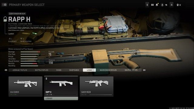 Image showing RAPP H LMG in Modern Warfare 2 gunsmith