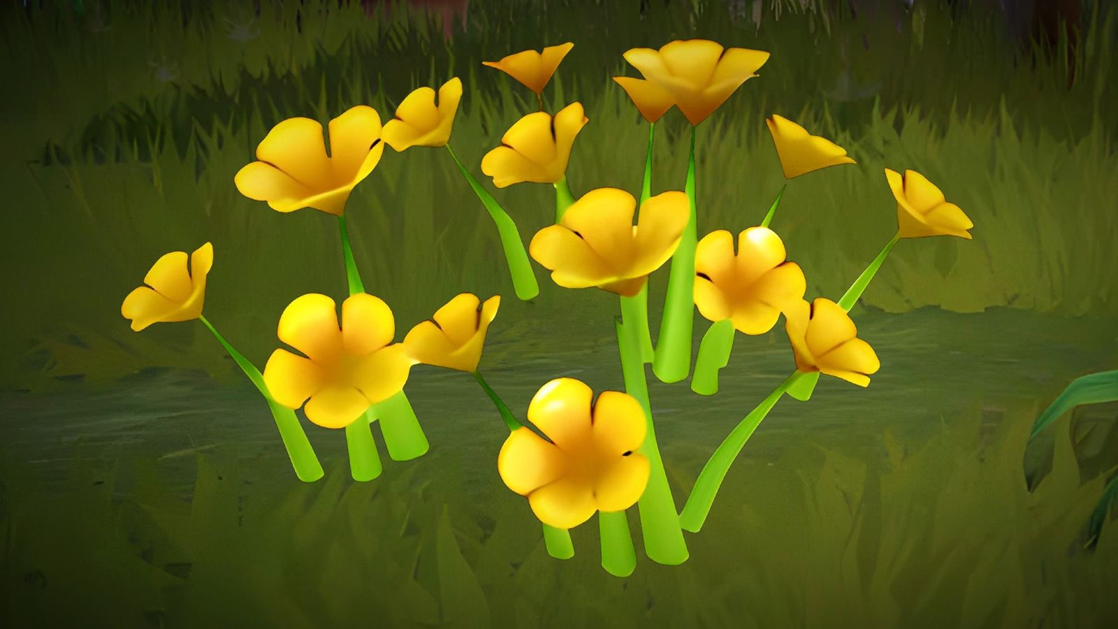 Disney Dreamlight Valley - Yellow Nasturtium flowers