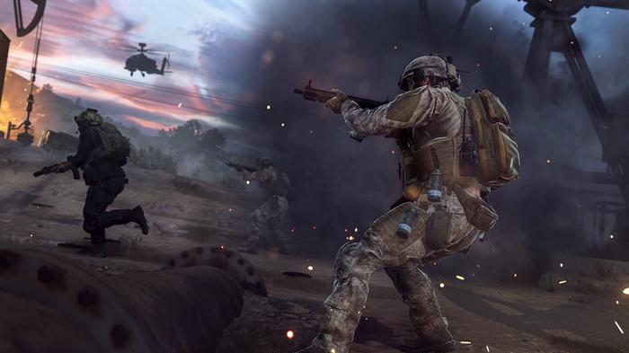 Modern Warfare 2 soldiers fighting