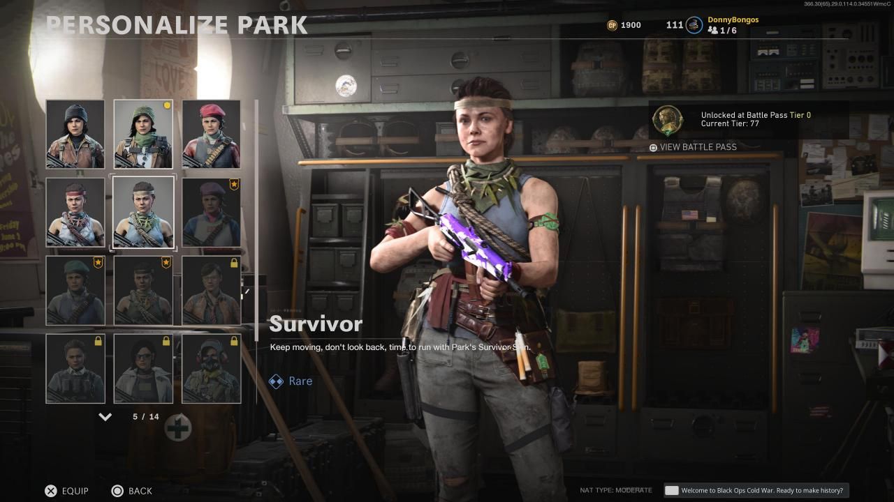 Park Survivor Operator Skin