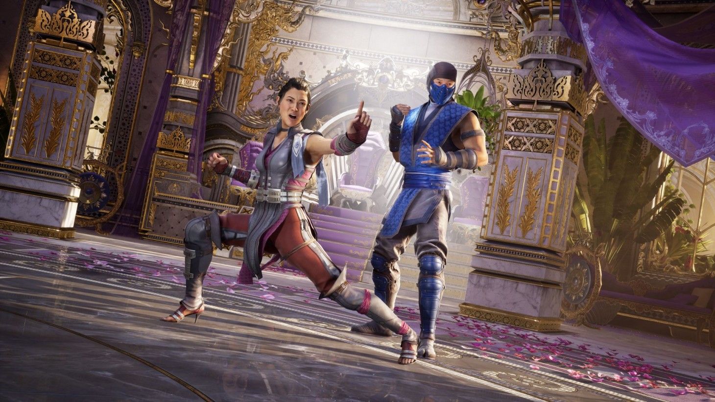 Character fighting pose in Mortal Kombat 1