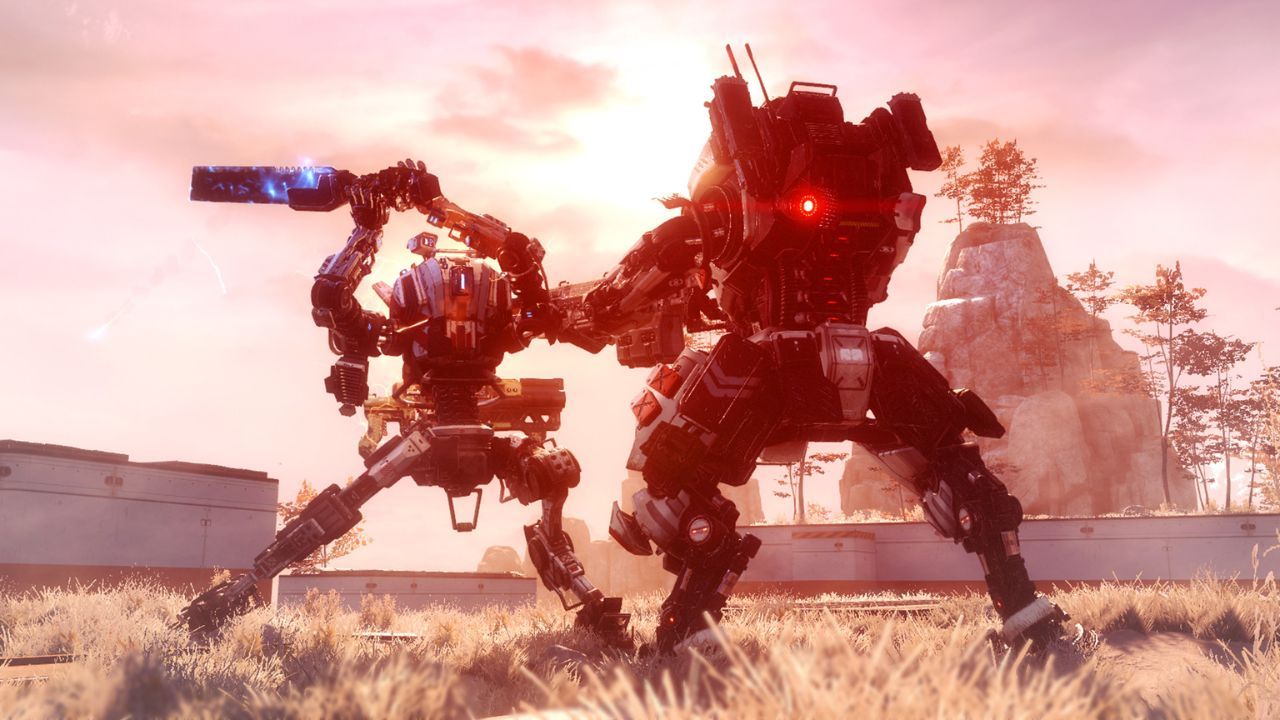 Two robots in Titanfall 2.