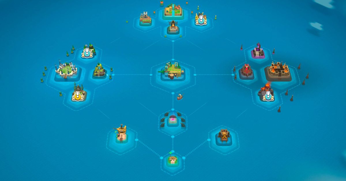 A watery skill tree in Waven.