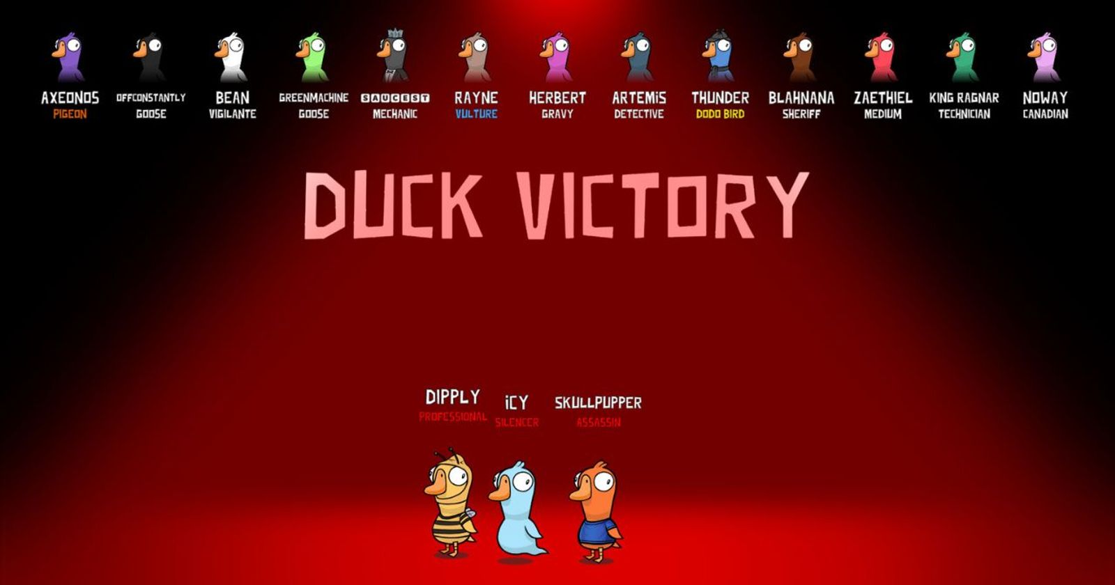 Goose Goose Duck on X: - New Minimap - Overhauled voice system - 4 new  Role (Professional Duck, Spy Duck, Mimic Goose, Detective Goose) -  Overhauled settings menu - Re-balanced Dine and