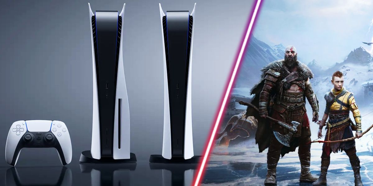 Sony's PS5 alongside God of War: Ragnarok.