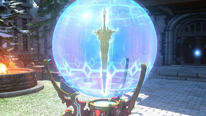 The Orthos Display Stand in FFXIV.