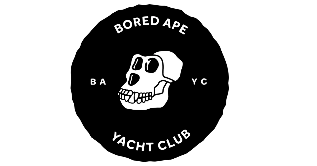 Bored Ape Yacht Club Logo on White Background