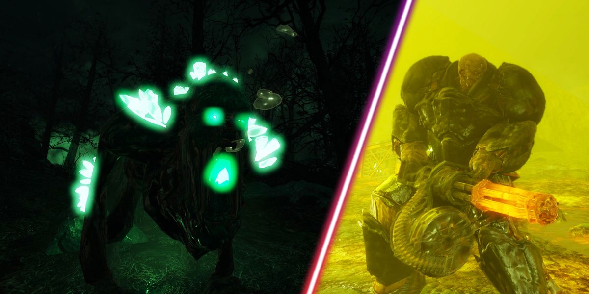 Some new radioactive enemies in Fallout 4.