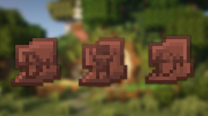 Pottery shards in Minecraft.