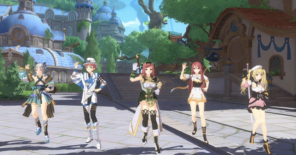 Image of five characters stood together in The Legend of Neverland .