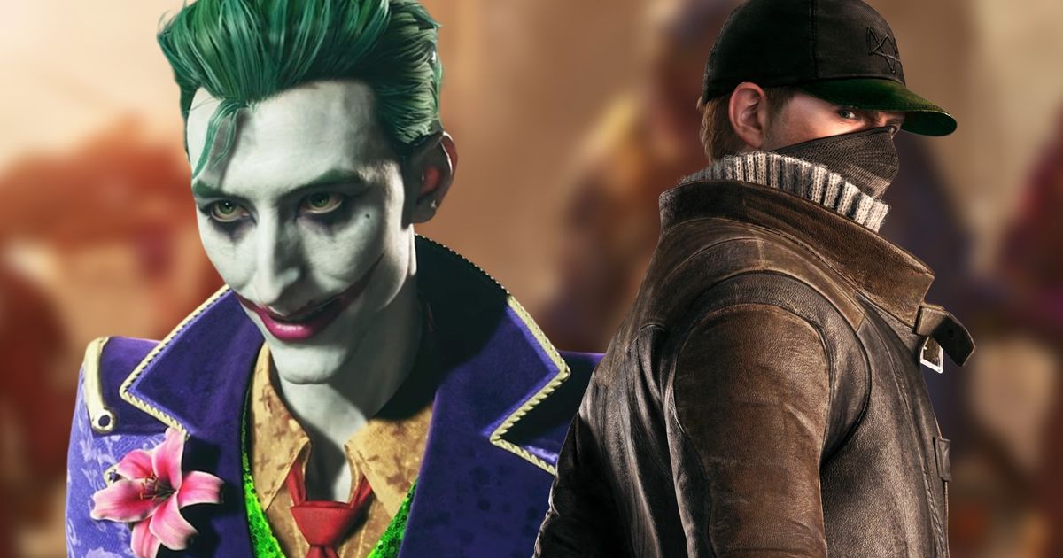 Suicide Squad: Kill the Justice League and Aiden from Watch Dogs next to each other