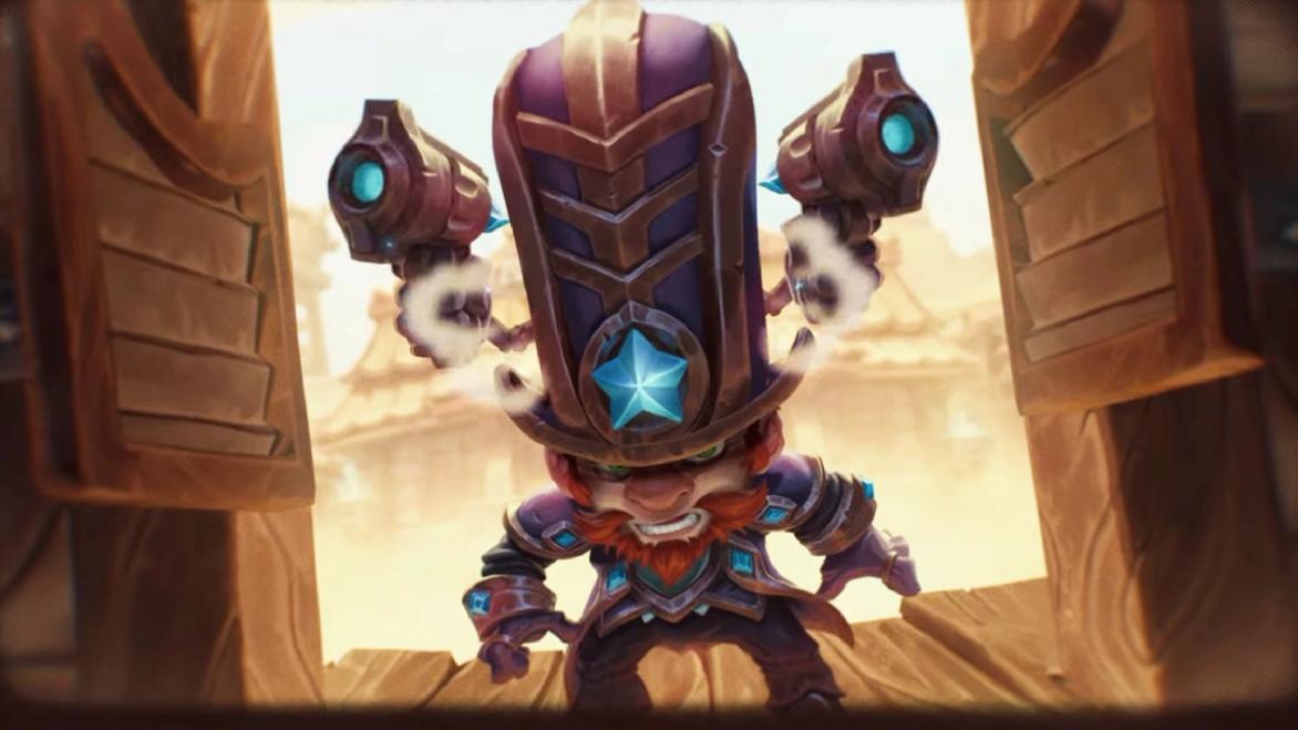 Hearthstone: dwarf with large hat that holds pistols, stood in a saloon doorway
