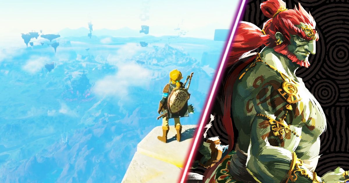 Ganondorf and Link in The Legend of Zelda: Tears of the Kingdom.