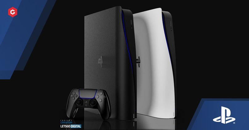 A mockup for the PS5 Slim.