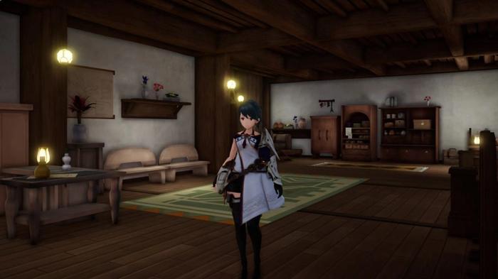 The main character of Harvestella in her house