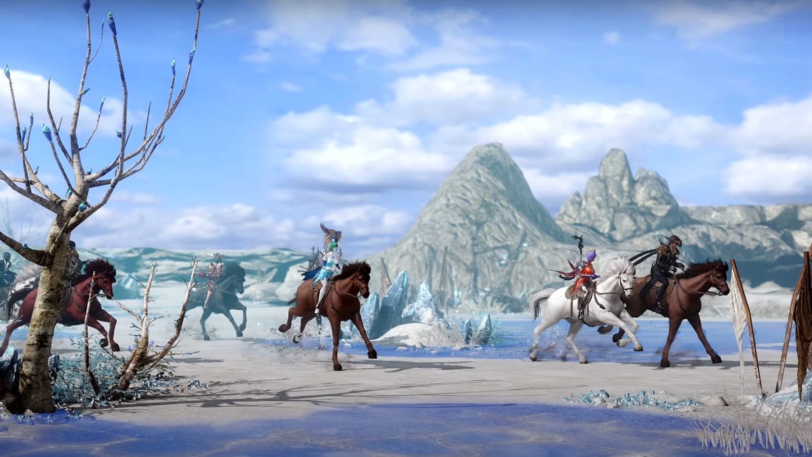 Lost Ark Explore Arkesia Characters on Horses Welcome to Arkesia Trailer