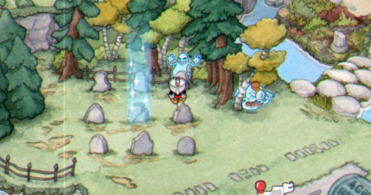 The Cuphead Graveyard puzzle when it's solved.