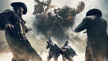 A group of cowboys are fighting a monster in Hunt: Showdown