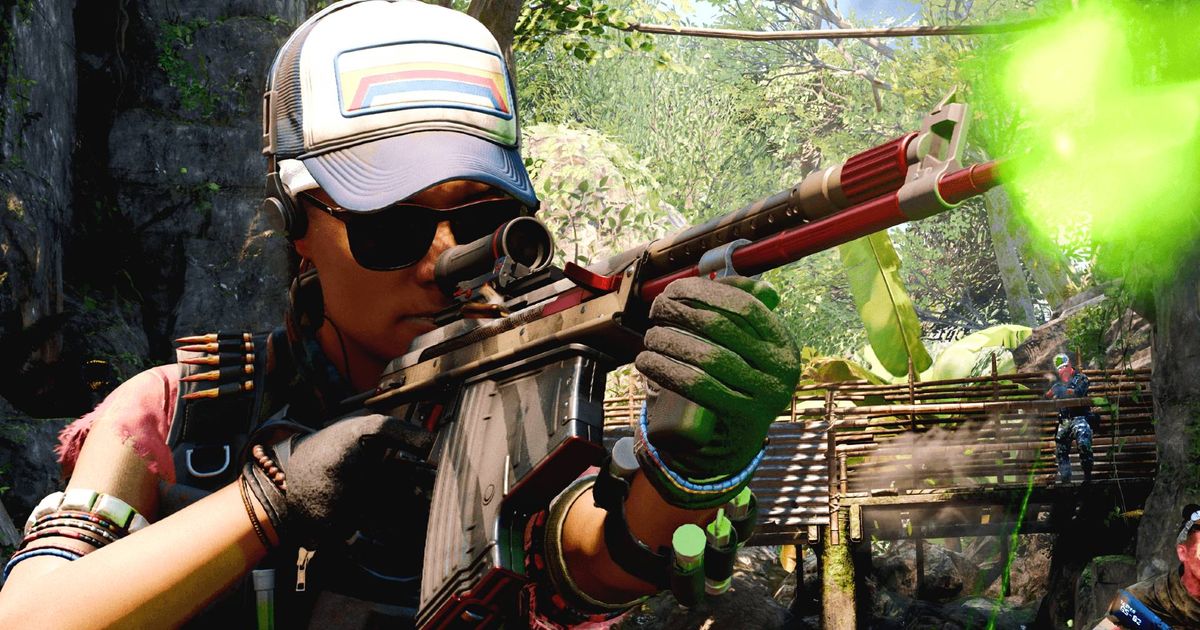 Image of Warzone player shooting gun
